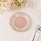 25 Natural 7" Burlap Print Floral Lace Paper Salad Plates Party Events Supplies